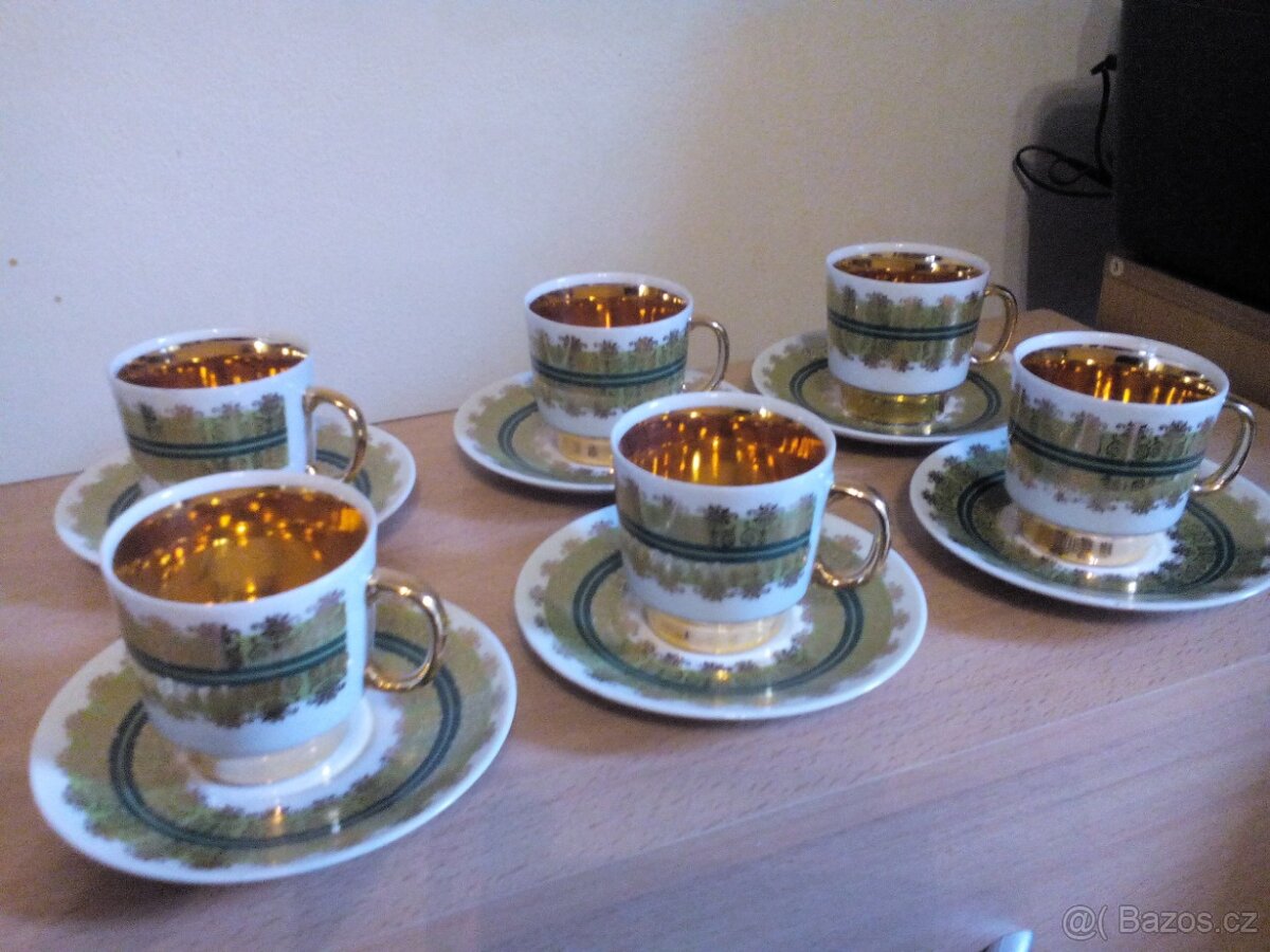 pozlacená porcelánová souprava orion - 3