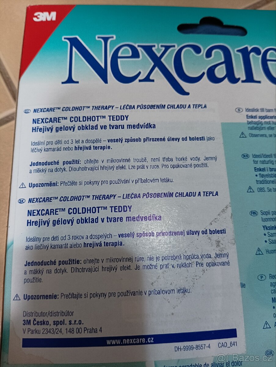 Termofor Teddy, zn. 3M, NexCare - 3