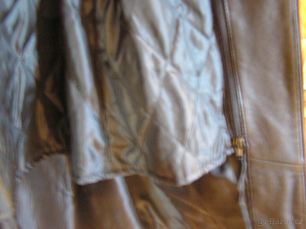 Dámská, kožená bunda, vel.40 - 3