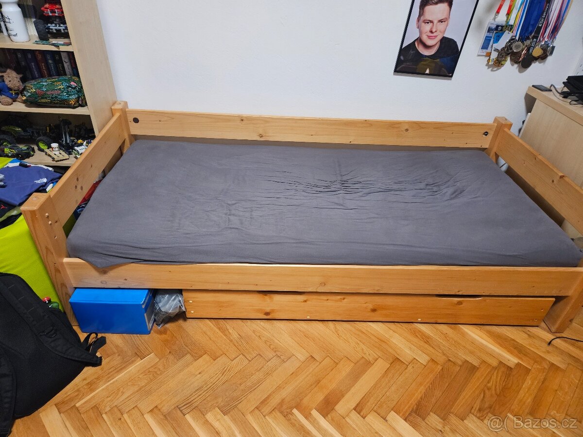 Postel s roštem 90x200 - 3