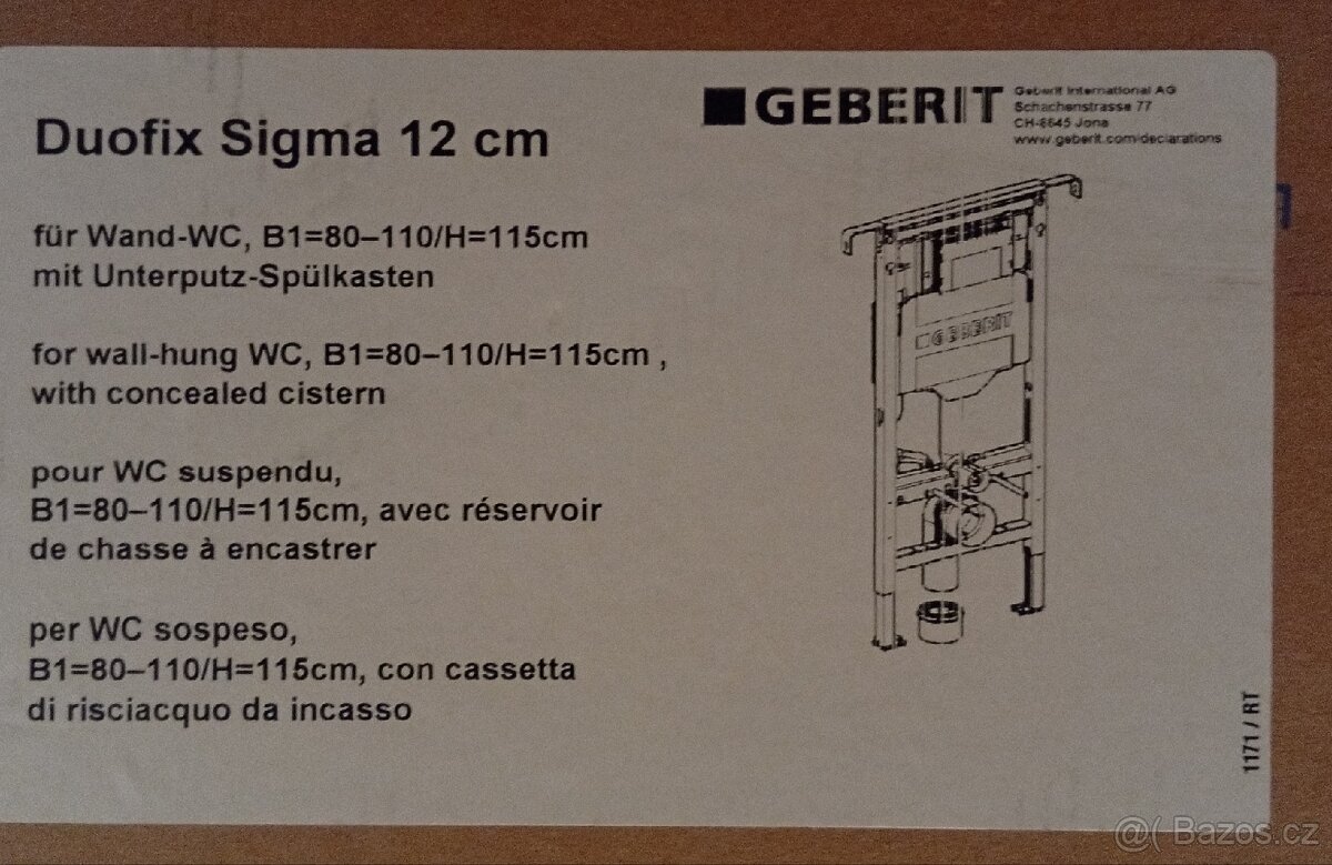 Geberit duofix - rám + drobné příslušenství - 3