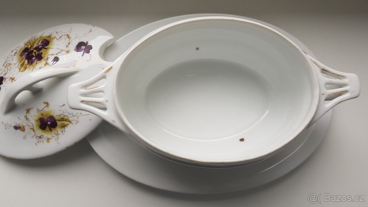 starožitná cukřenka - SECESE - Slavkov - 3