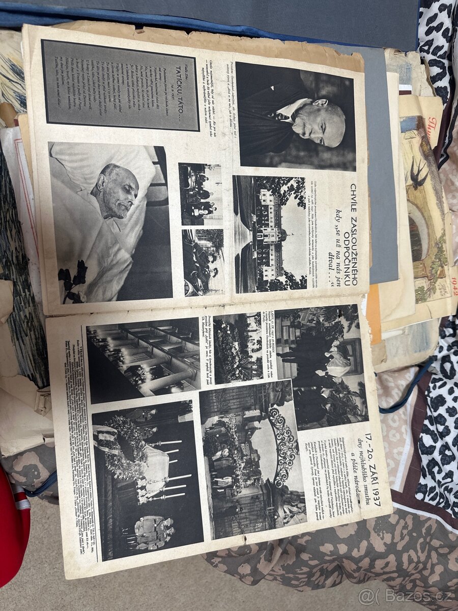 Archivní Plány Vily Krnov (1929) + Tisky TGM (1937) - 3