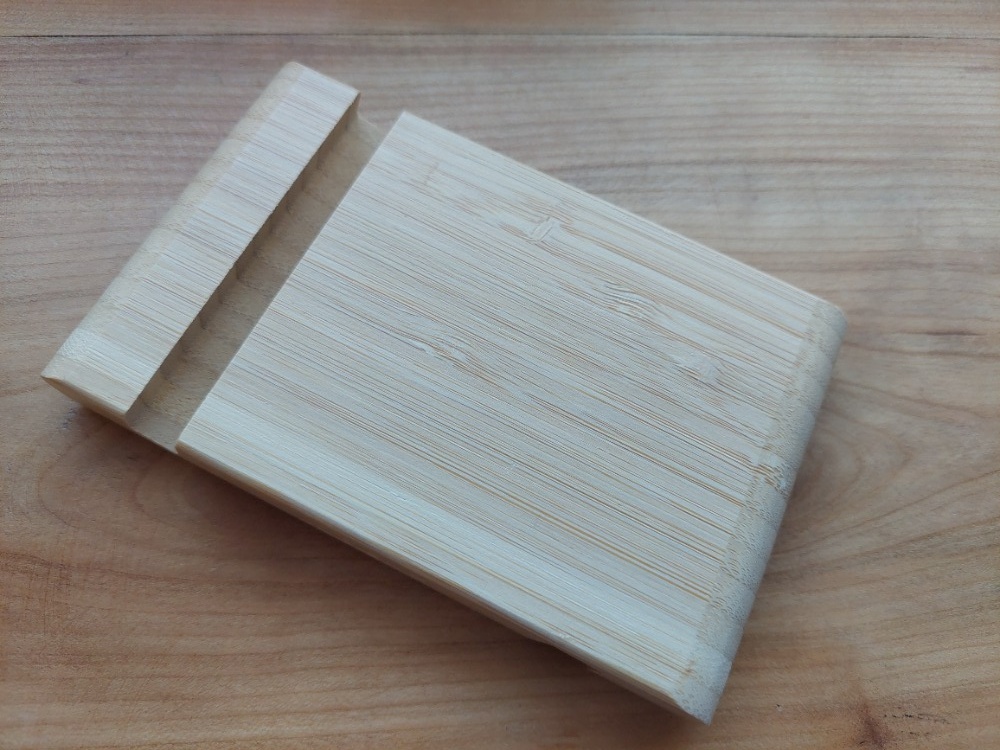 Nový stojan na mobil z bambusu - oboustranný - SLEVA - 3