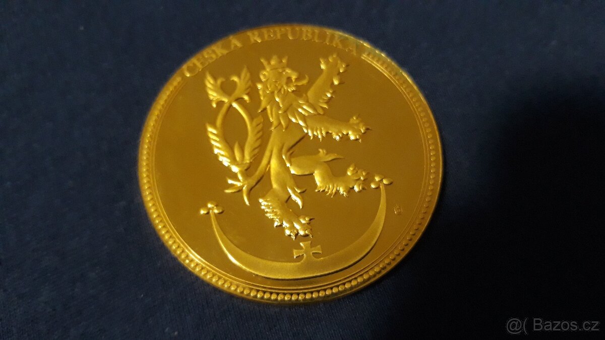 Pozlacená ražba bankovky 100Kč - 3