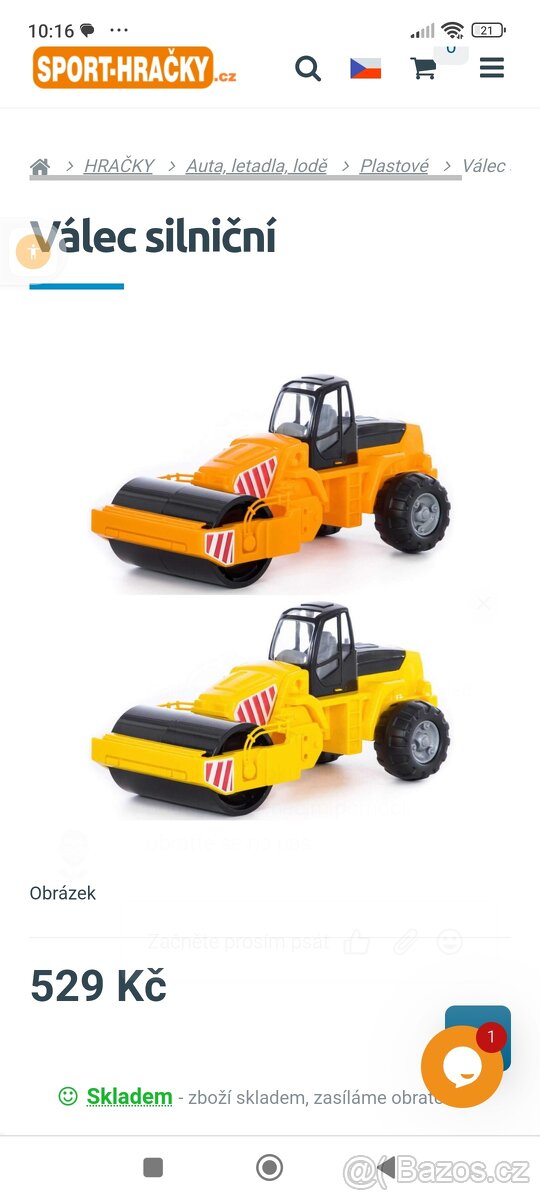 Silniční válec Wader, 50 cm - 3