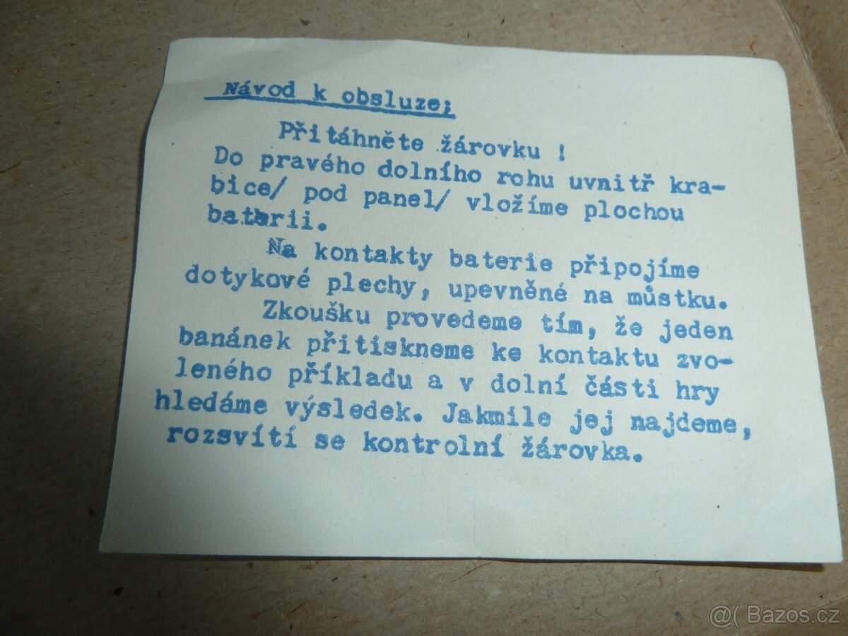 Stará výuková hra Škola dopravních značek Kovodružstvo Plzeň - 3