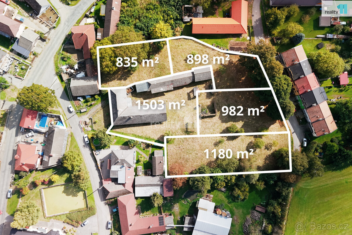 Prodej stavebního pozemku, 982 m², Ovesná Lhota - 3