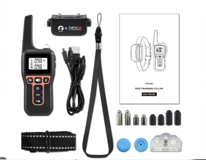 Elektrický obojek Paipaitek 529 + protištěkací funkce (2v1) - 3