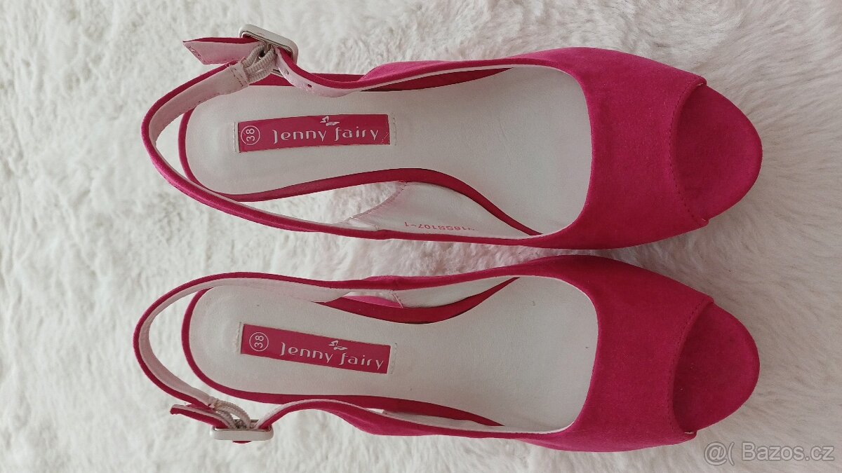 Dámské sandály na klínku/ platformě Jenny fairy - 3