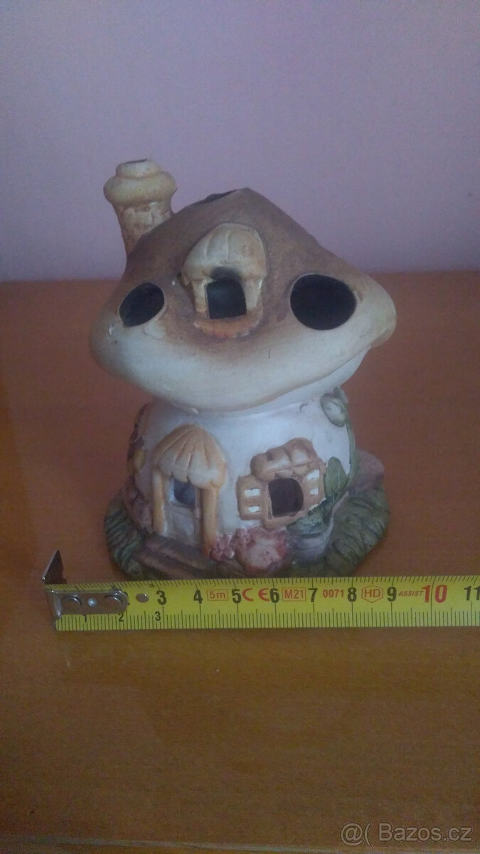 keramický domeček na čajovou svíčku - 3