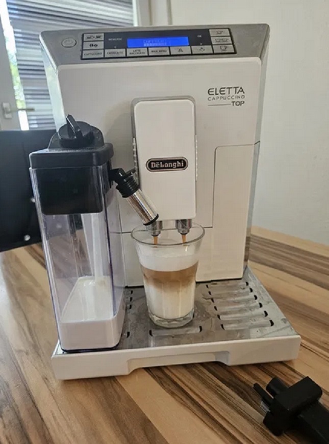 Delonghi eletta cappucino white, kávovar delonghi - 3