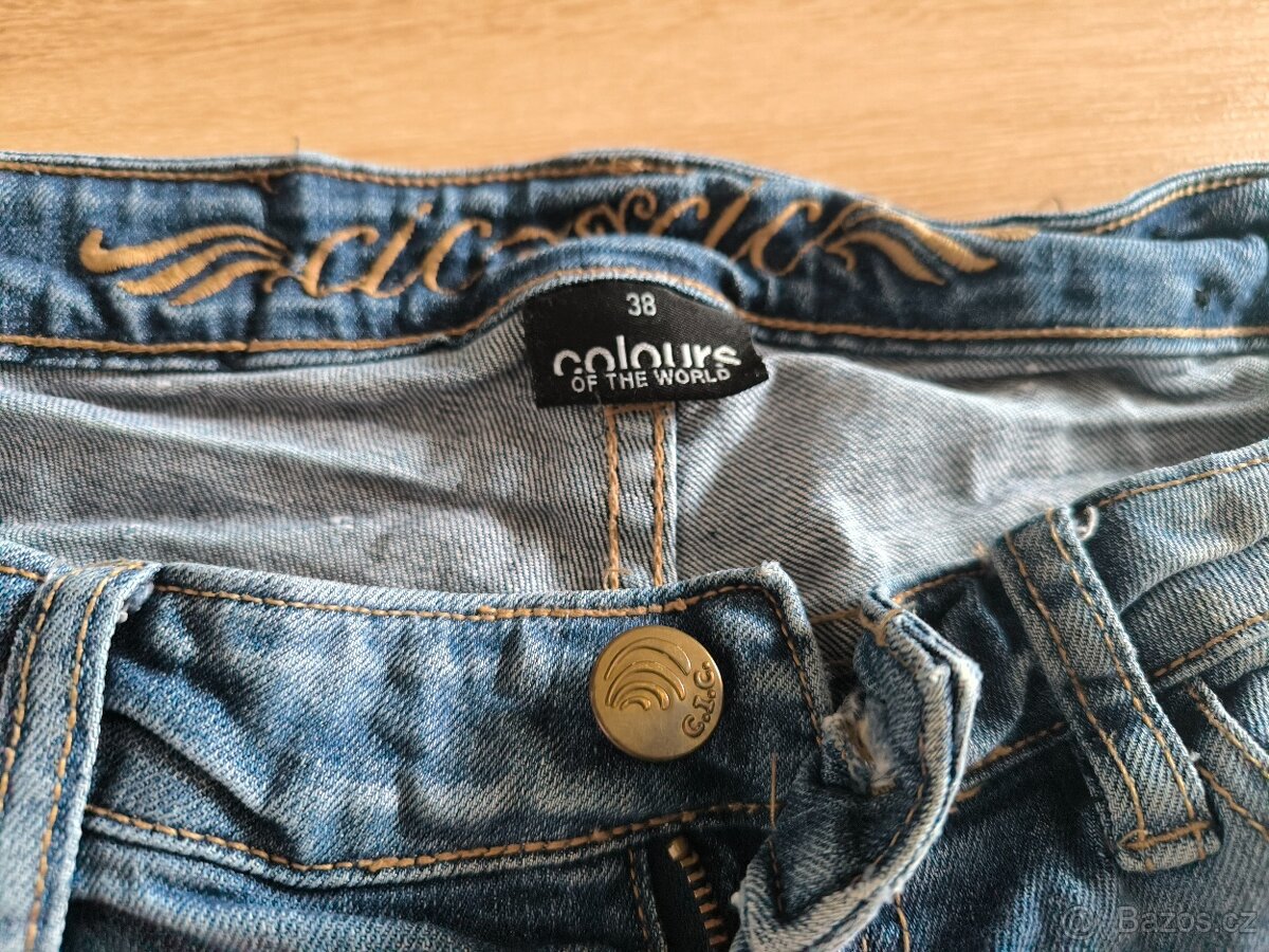 Dámské rozšířené džíny 38 - 3