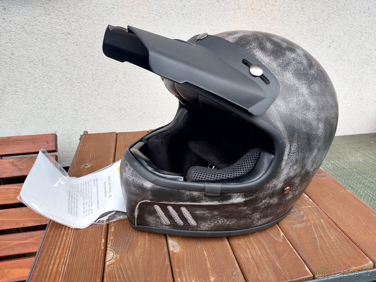 Moto přilba W-TEC Retron - Rusty Grey, M (57-58) - 3