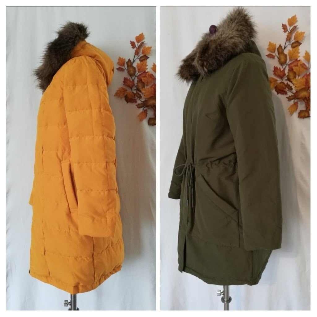 Péřová zimní oboustranná parka nová vel.38/40 - 3