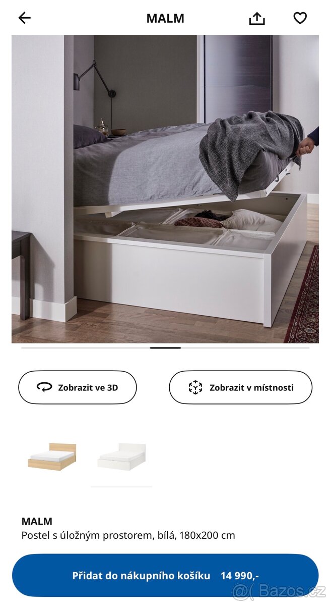 Postel MALM Ikea 180x 200 - 3