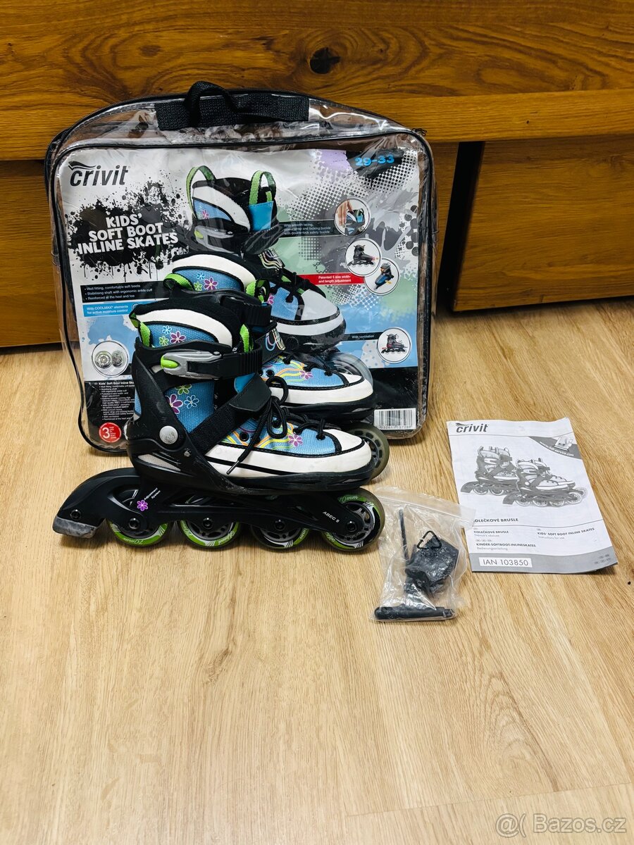 Plně funkční inline brusle Crivit (29-33 EU) - 3