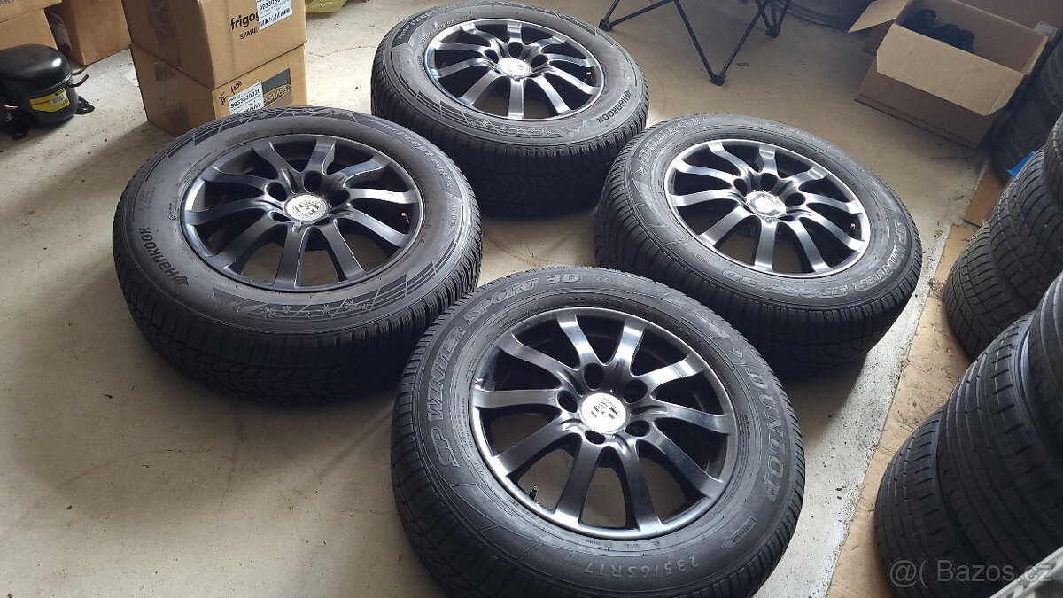 Original zimní ALU kola Porsche Cayenne 17" 5x130 - 3
