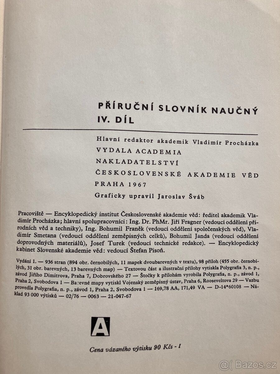 Příruční slovník naučný (PSN) - 4 svazky - 3