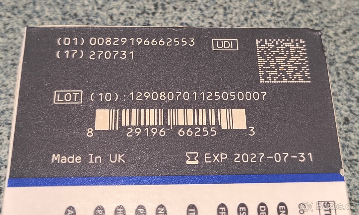 10ks Měsíční kontaktní čočky Biofinity +1,25 - 3