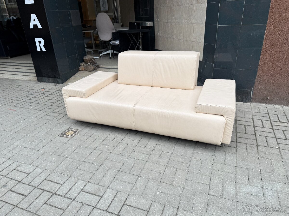 Kožená sedačka KLER - 3