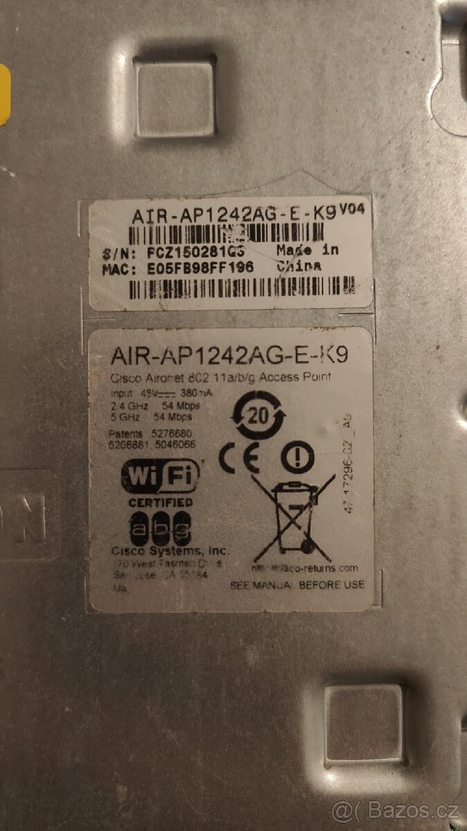 AP Cisco 1242AG 5G anteny - 3