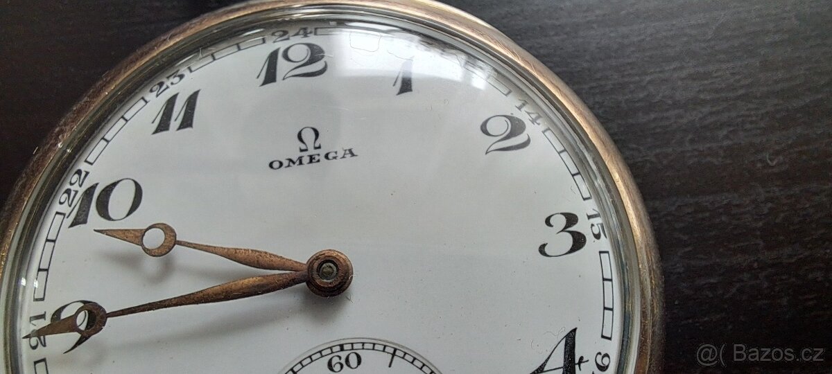 Stříbrné kapesní hodinky Omega cal. 40.6 L - 3