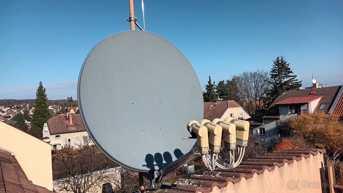 Satelitní komplet - 4 LNB, 4 přijímače - 3