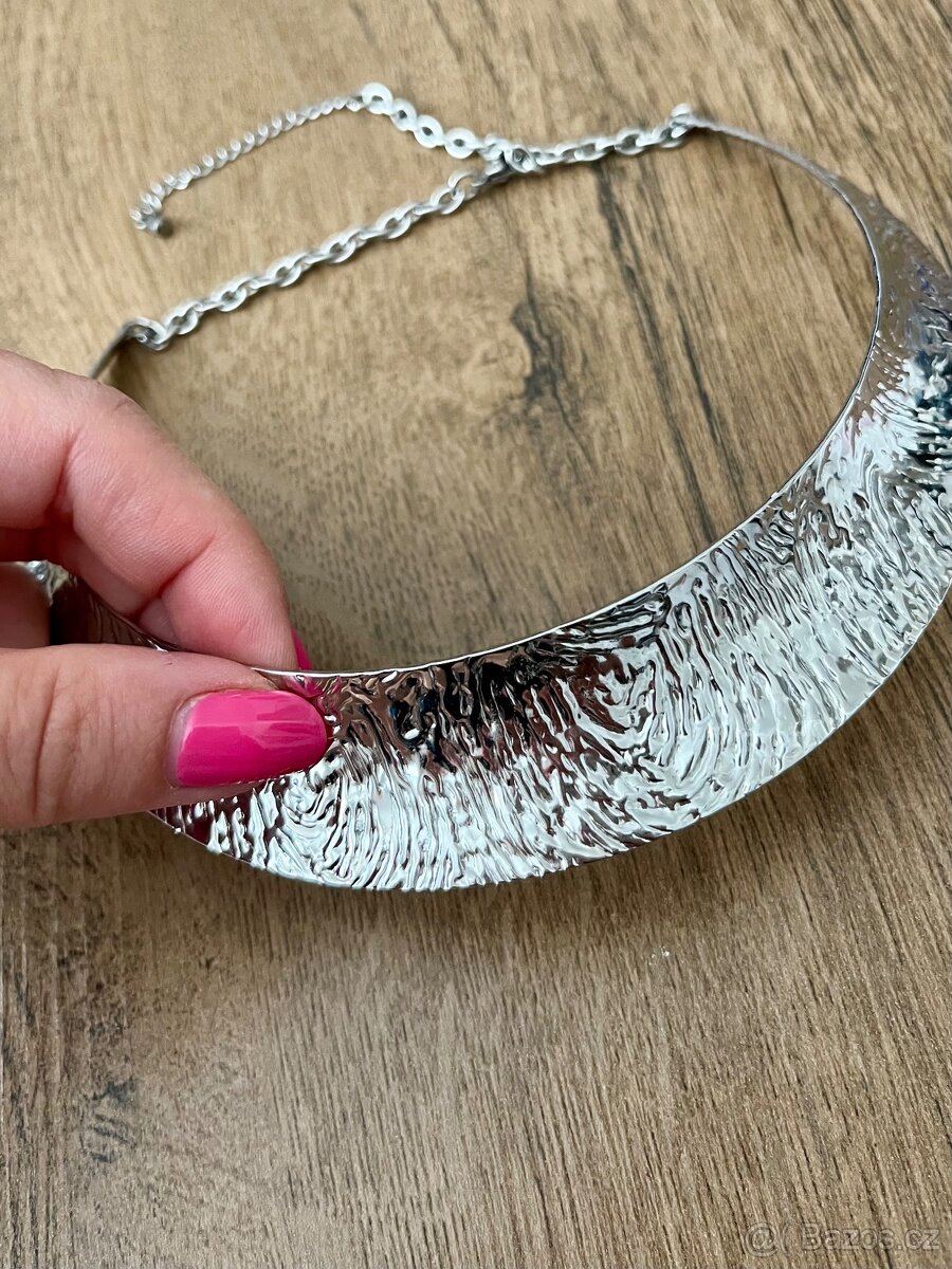 Krásný nový ocelový náhrdelník - 3