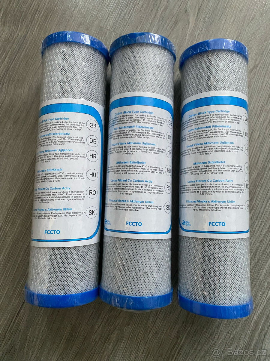 Filtrační vložky na vodu FCCTO, FCPPS, CTO, s aktivním uhlím - 3
