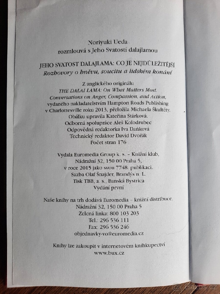 Dalajlama Co je nejdůležitější - 3