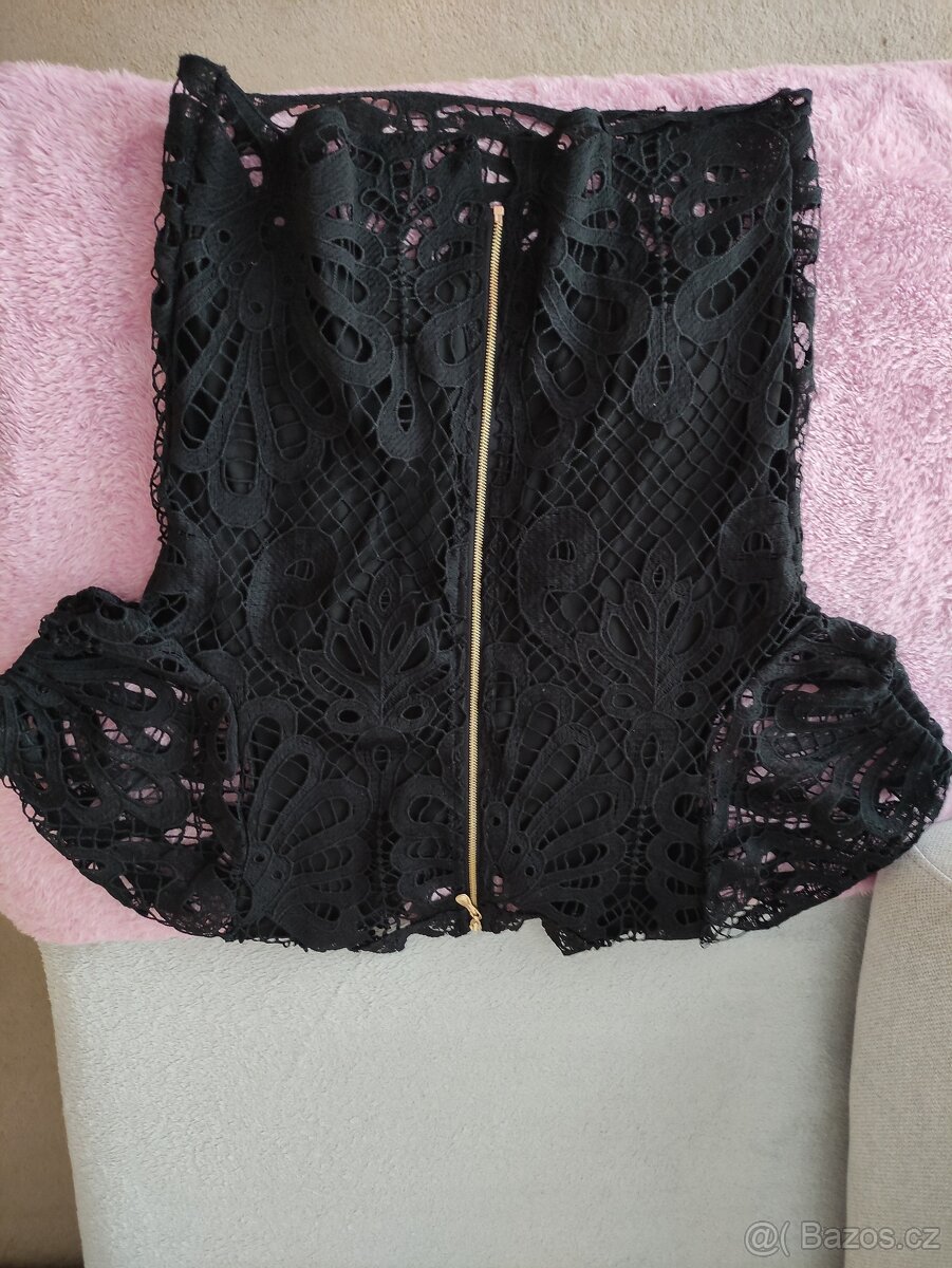 Černá elegantní halenka - 3