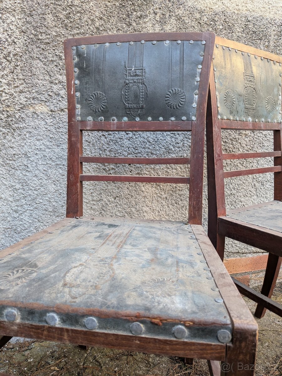 Starožitná secesní židle - 3