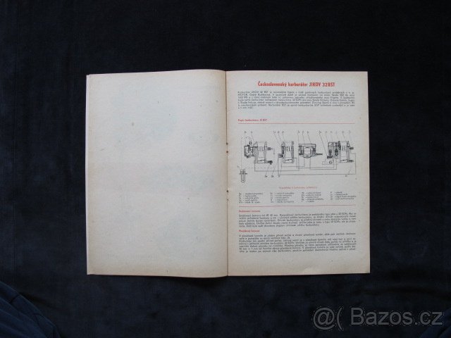 Karburátor automobilový 32 BST JIKOV technická literatúra - 3
