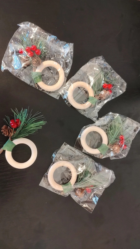 Vánoční kroužky na ubrousky - 3