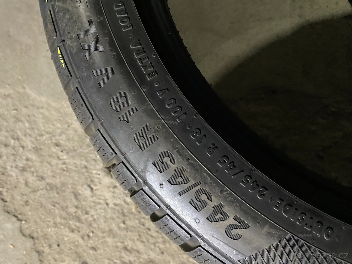 Zimní pneu 245/45 R18 100V Continental 7,5-8mm - 3