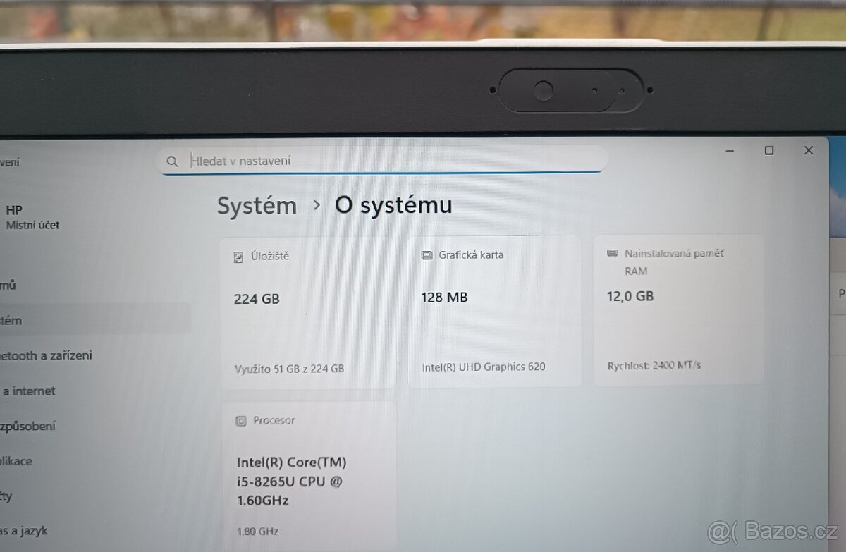 HP ProBook 650 G5 / 12GB RAM / 256GB SSD / i5-8265U / 15,6" - 3