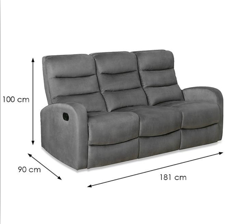 Troj sedačka s funkcí relax - 3