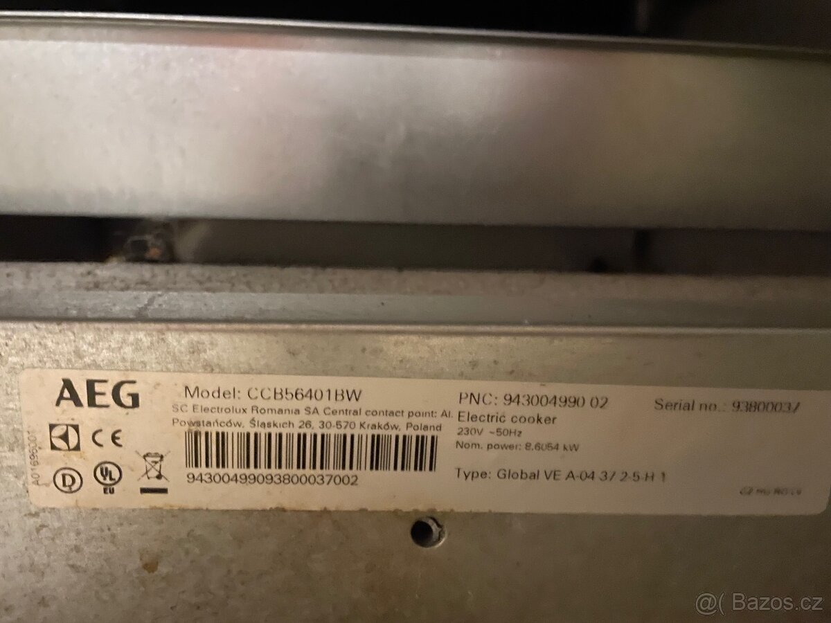 Elektrický sporák AEG - 3