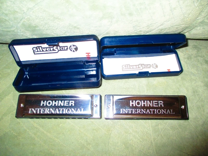 2x foukací harmonika Hohner-top stav - 3