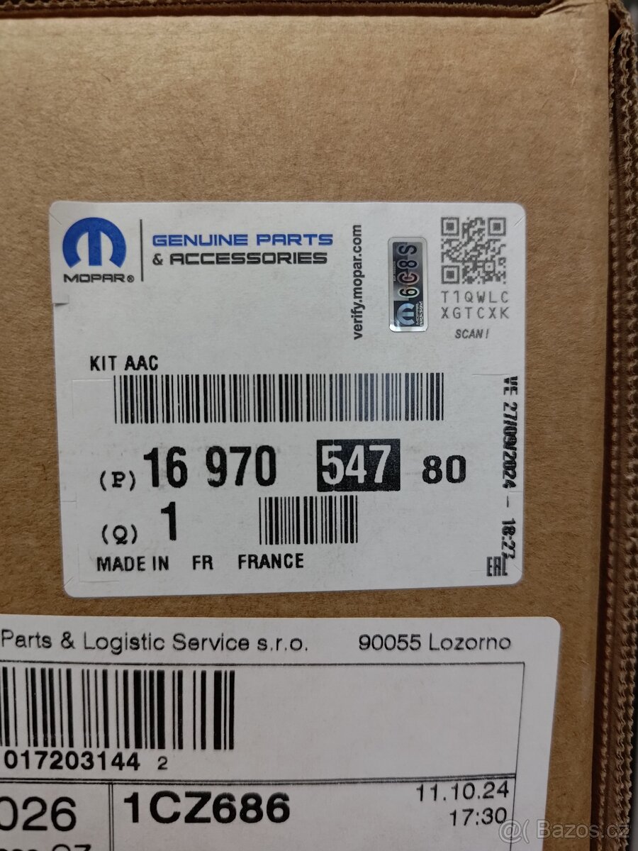 Sada vaček 1,5BHDi 8mm 1697054780 - 3