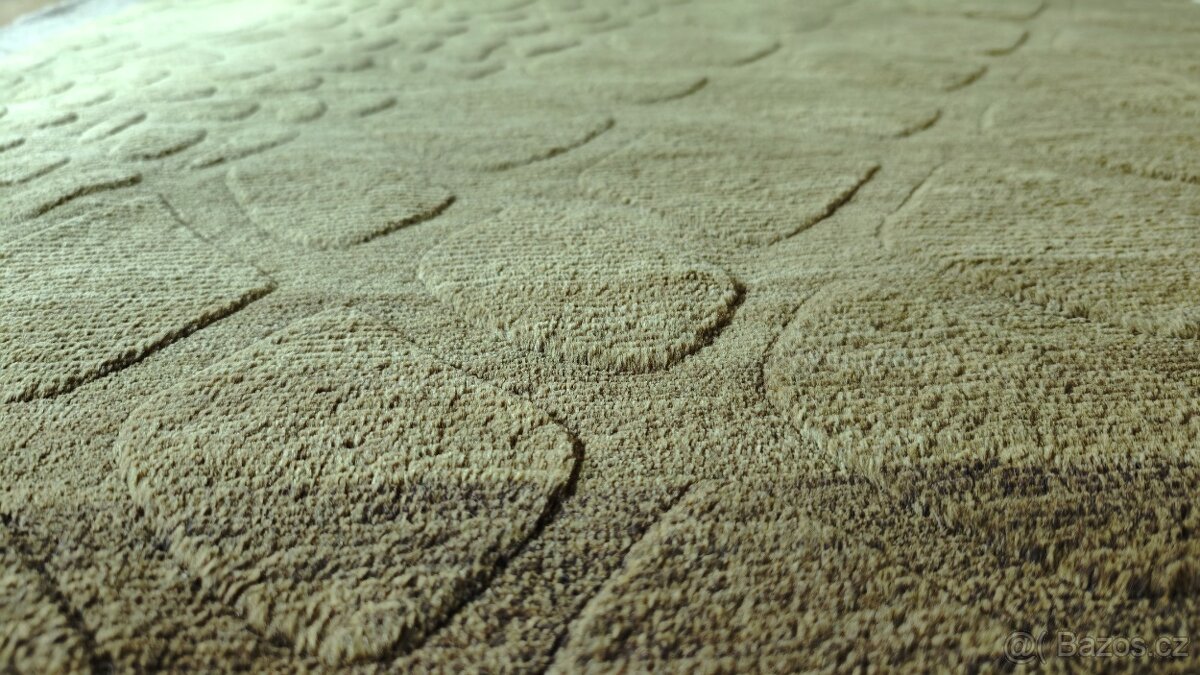 Vlněný koberec Shadow – zelená / olivově zelená - 3