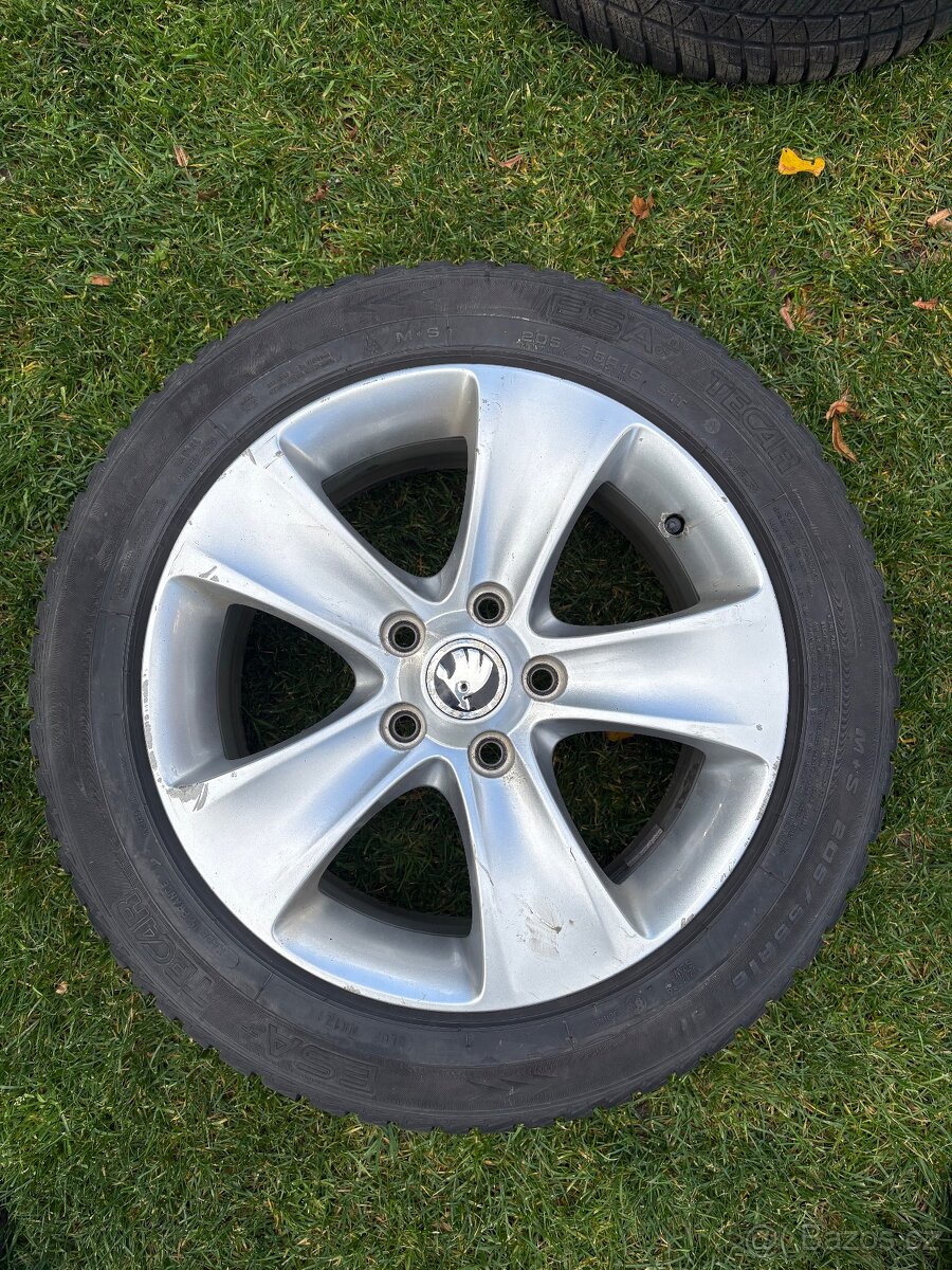 ALU DISKY SE ZIMNÍ PNEU 205/55 R16 - 3