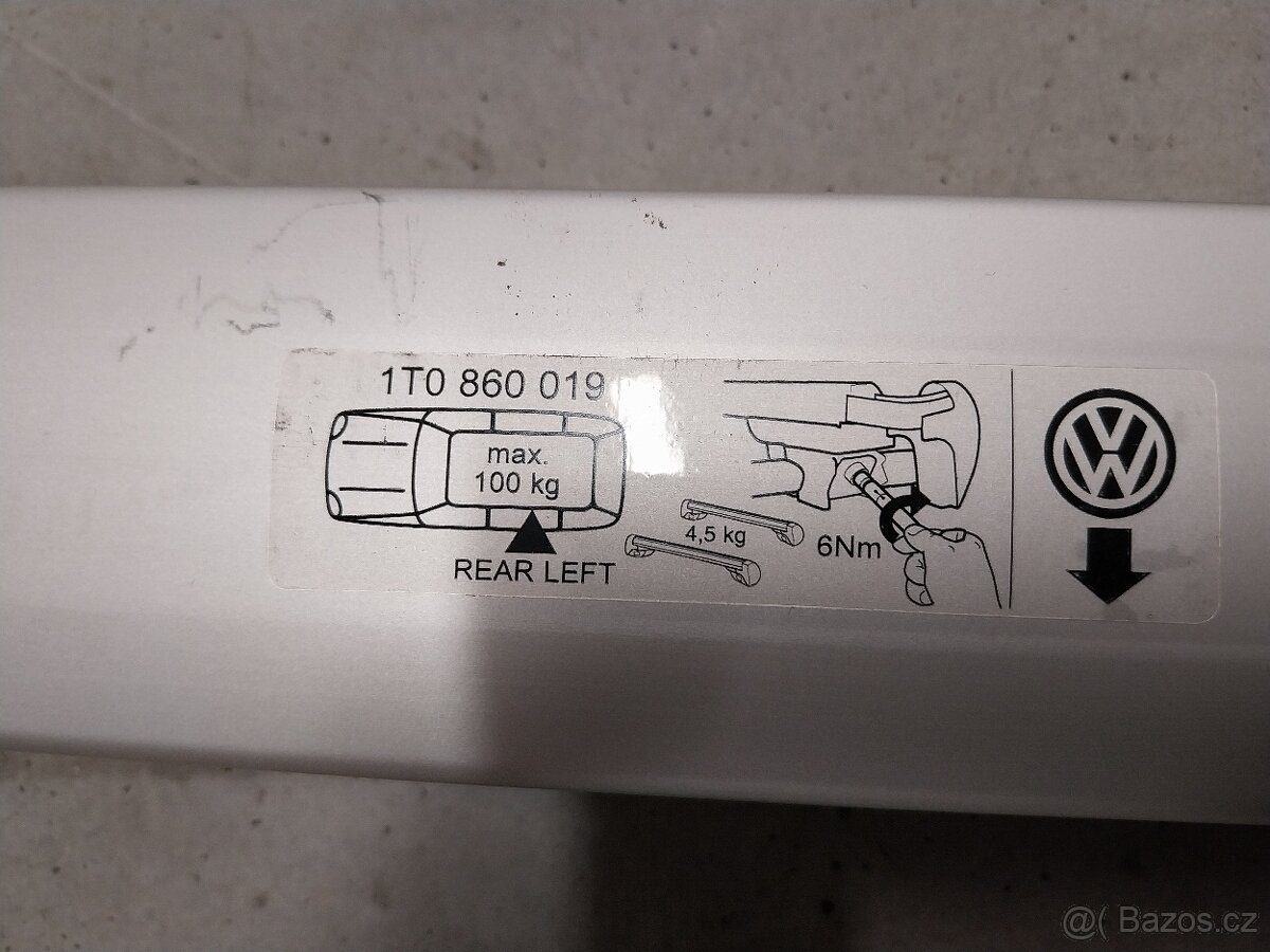 Střešní nosič Volkswagen Touran - 1T007151 666 - 3