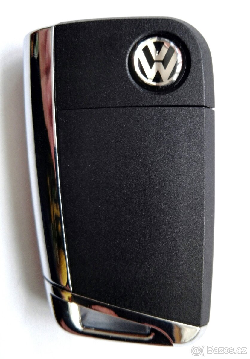 Klíč Volkswagen Škoda Seat. Klíč s planžetou HU66 a logem, - 3