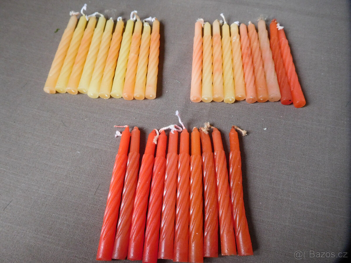 STARÉ VÁNOČNÍ SVÍČKY - 2 - 3