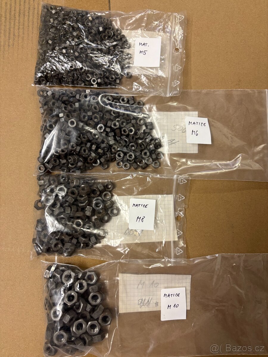 Prodám PÉROVKY, PODLOŽKY, MATICE - 3