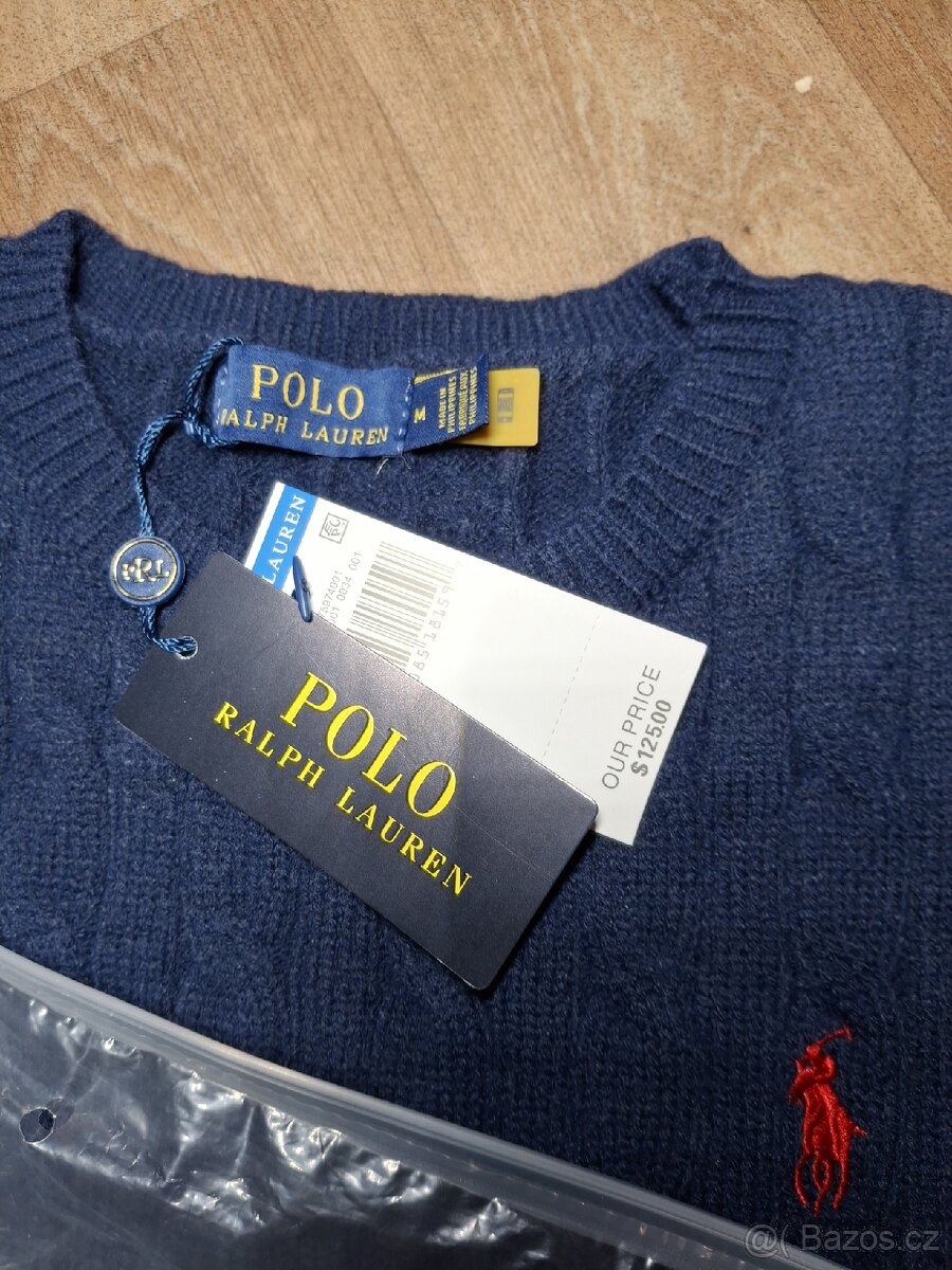 Ralph Lauren svetr tmavě modrý - 3