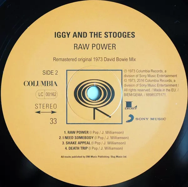 The Stooges: Raw Power Iggy Pop a David Bowie Vinyl - 3