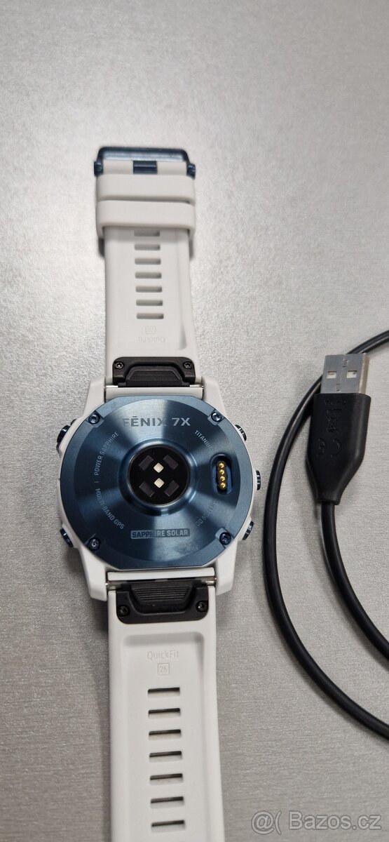 Garmin Fenix 7x Sapphire Solar Titanium mineral blue - 3